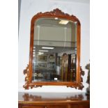 Reproduction Beveled Edge Over Mantel Mirror