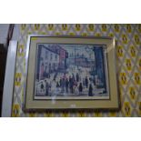 Framed Reprint of L.S. Lowry - A Procession