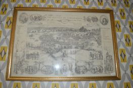 Framed Reprint of the Battle of Sedgemoor