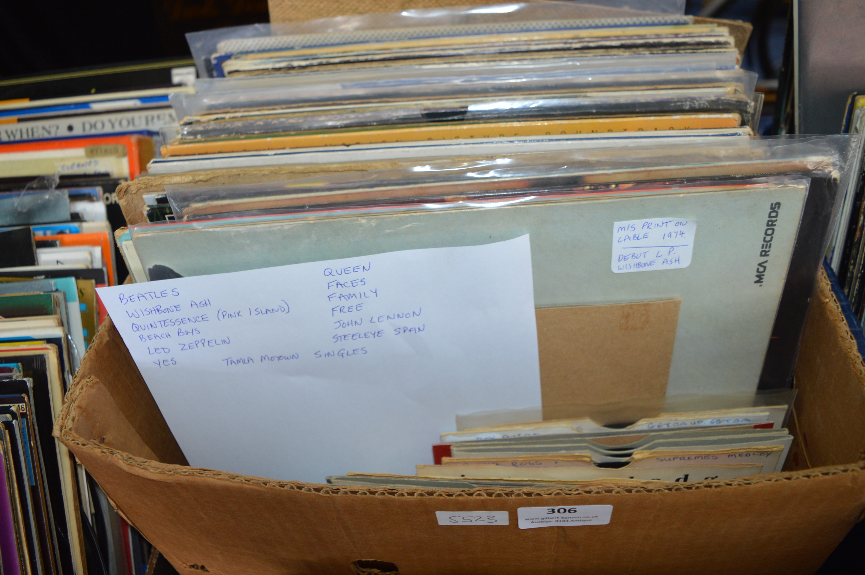 LP Records and Singles Including Beatles, Beach Boys, Led Zeppelin, etc. - Image 2 of 2