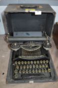 Small Cased Vintage Typewriter