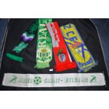 Five Vintage Football Scarves