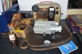 Kodak Brownie Projector, 8mm Movie Camera, Vintage Microphones by Grundig, etc.
