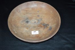 Rabbit Man Oak Fruit Bowl