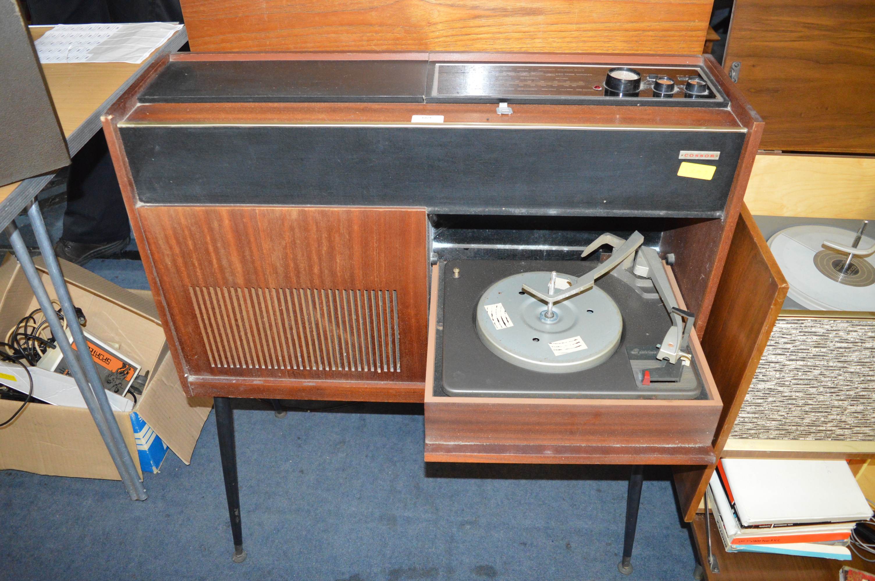 Music Cabinet by Cossor Comprising Radio and Turntable - Image 2 of 4