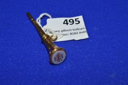 Gold Plated Watch Key and Seal