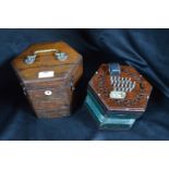 Cased Concertina by Lachenal & Co London