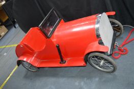 Vintage Handmade Wooden Pedal Car