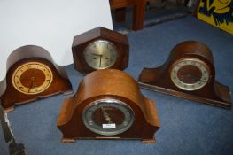 Four 1930's Mantel Clocks