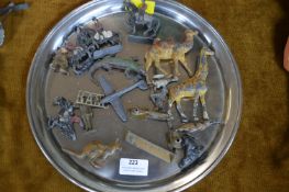 Lead Military Figures; Mounted Cavalry, Airplanes, and Animals