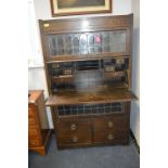 Globe Wernicke Bookcase with Drop Down Bureau