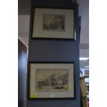 Two Original Etchings of Paull by Bernard Robinson