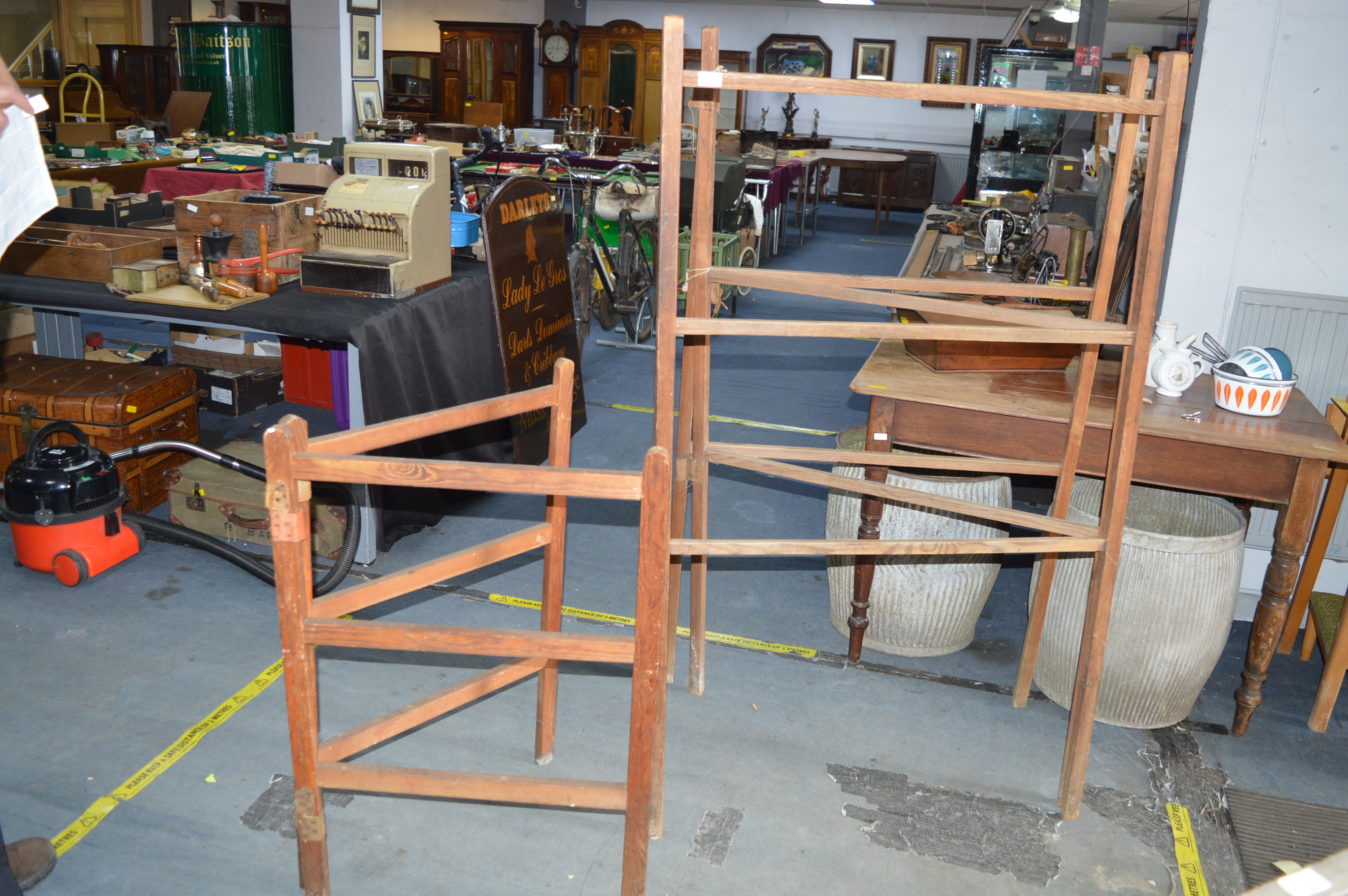 Two Pine Folding Clothes Horses