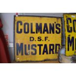 Colman's DSF Mustard Enamel Sign