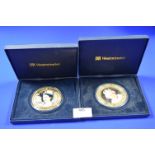 Two Westminster Cased Commemorative 60 Year Coins