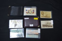 Two Albums of First World War Postcards Including Silks; WWI Soldiers, etc.