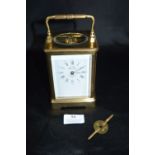French Brass Carriage Clock by St. Suzanne