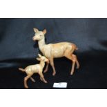 Beswick Deer and Fawn