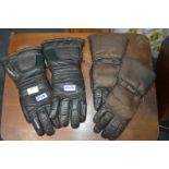 Two pairs of Vintage Style Motorcycle Gloves