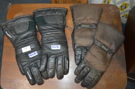 Two pairs of Vintage Style Motorcycle Gloves