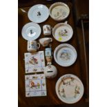 Nursery Ware Dishes, Plates, Cups