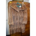 1940's Musquash Fur Coat Size: 12