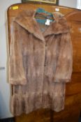 1940's Musquash Fur Coat Size: 12