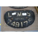 LMS Railway Plate