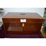 Mahogany Tea Caddy