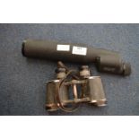 Lieberman & Gortz Day & Night 20x50 Prismatic Telescope, plus 6x30 Binoculars