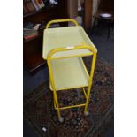 Vintage Yellow Wheeled Trolley