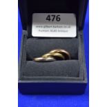 18ct Gold Georg Jensen Triple Ring ~13.9g