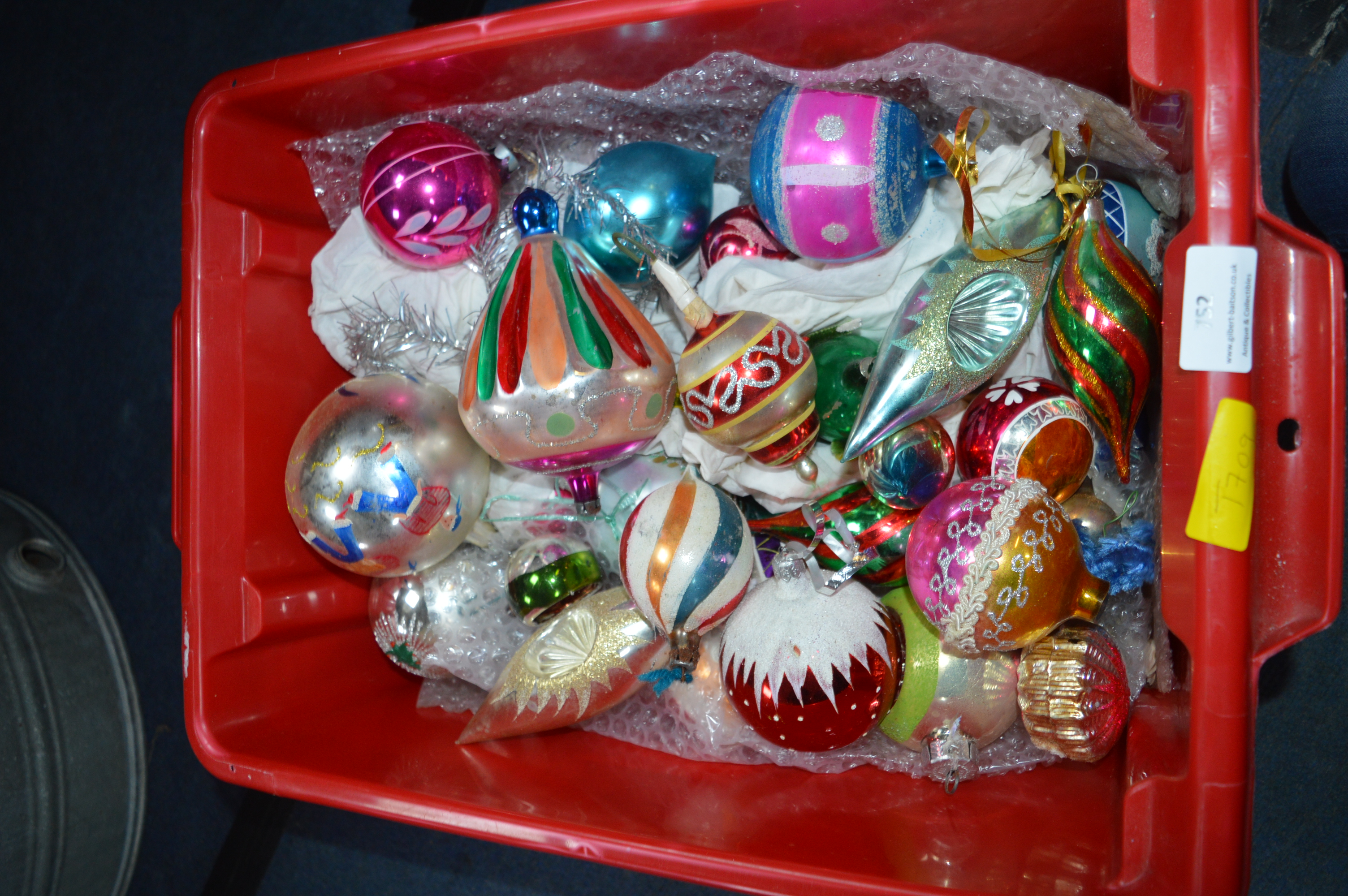Vintage Glass Christmas Baubles - Image 2 of 2