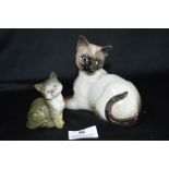 Two Beswick Cats