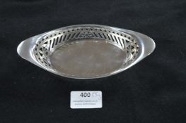 Silver Boat Shaped Dish ~55.4g