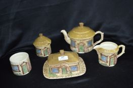 Sylvac Cottage Ware, Teapot, etc.