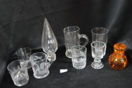 Period Glass Drinking Vessels, etc.