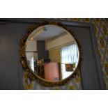 Gilt Framed Beveled Edge Wall Mirror