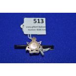 Army Cyclist Corps Hallmarked Sterling Silver Military Pin Badge
