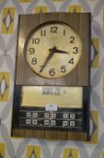 Seiko Transistor Calendar Wall Clock