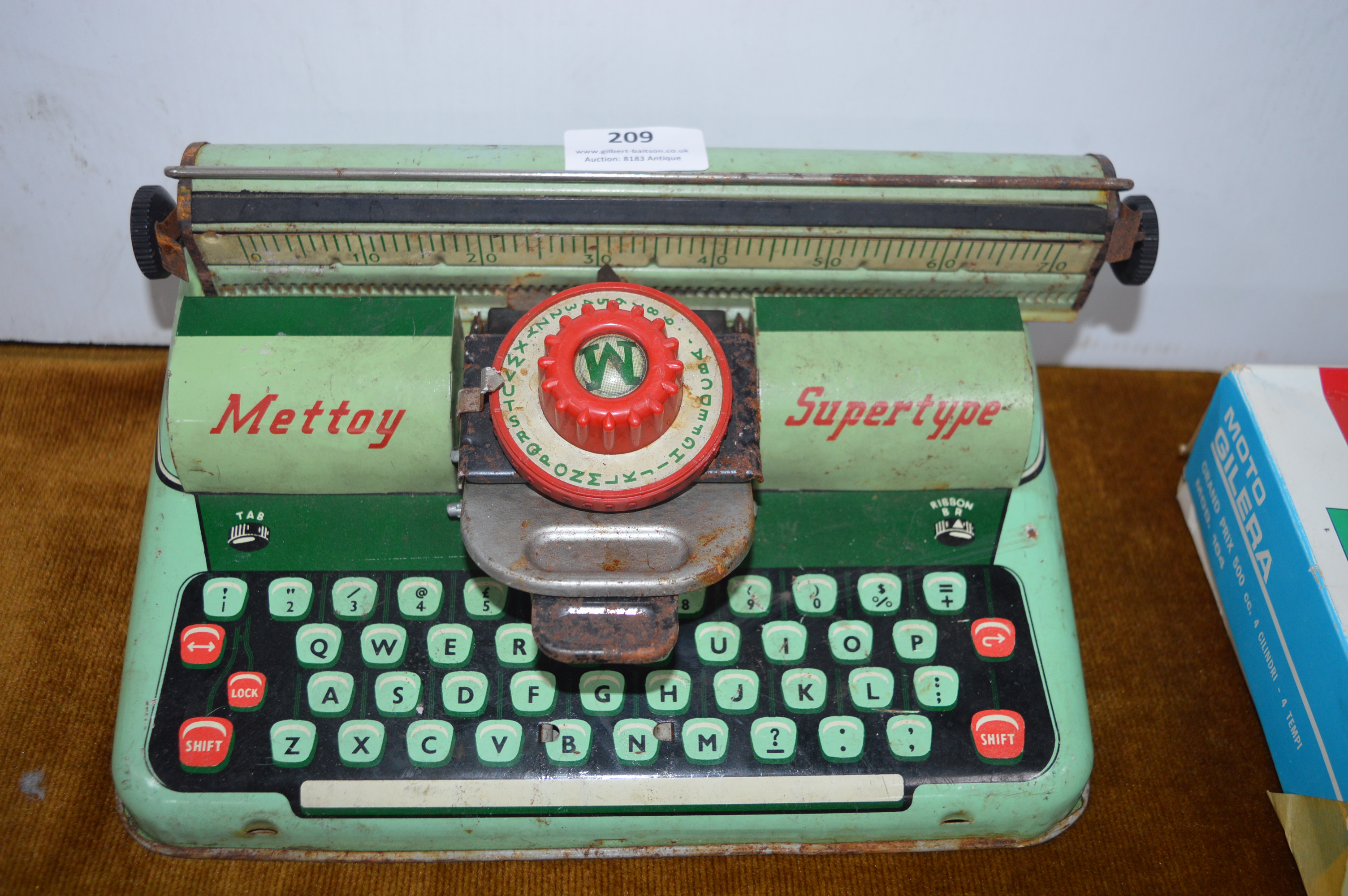 Mettoy Supertype Tinplate Child's Typewriter - Image 2 of 3