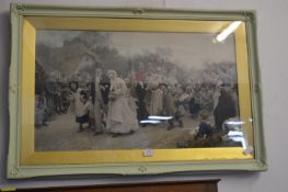 Framed Victorian Print by Fildez 1883 - The Wedding Party