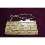 Vintage Snakeskin Clutch Bag