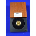 Boxed 24ct Gold Australian Kangaroo Coin ~7.7g, 1/4oz