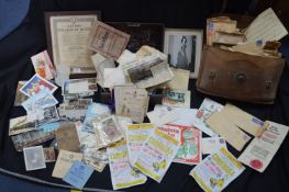 Theater Ephemera; Personal Documents Relating Pianist K. Butler, Assorted Postcards, Ephemera, etc.