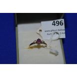 Hallmarked 9ct Gold Ring ~1.5g