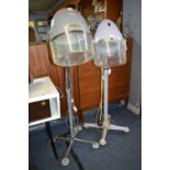 Two Vintage Salon Hair Dryers