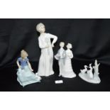 Four Lladro Figurines etc.