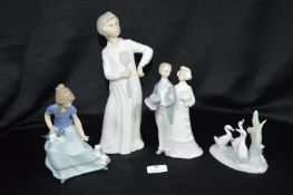 Four Lladro Figurines etc.