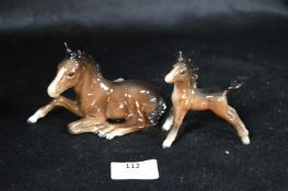 Beswick Pony & Foal